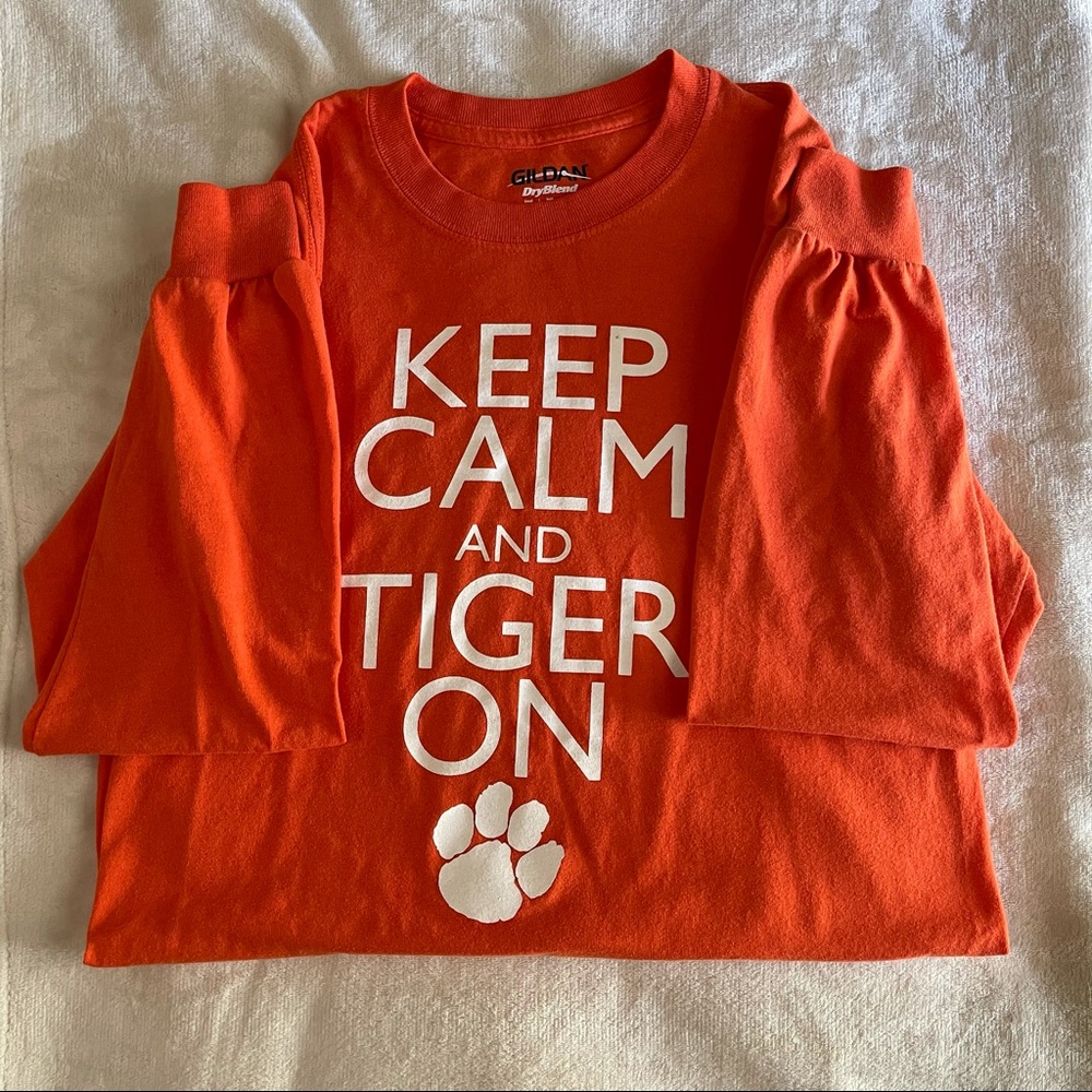 Gildan “Keep Calm and Tiger On” Long Sleeve Shirt